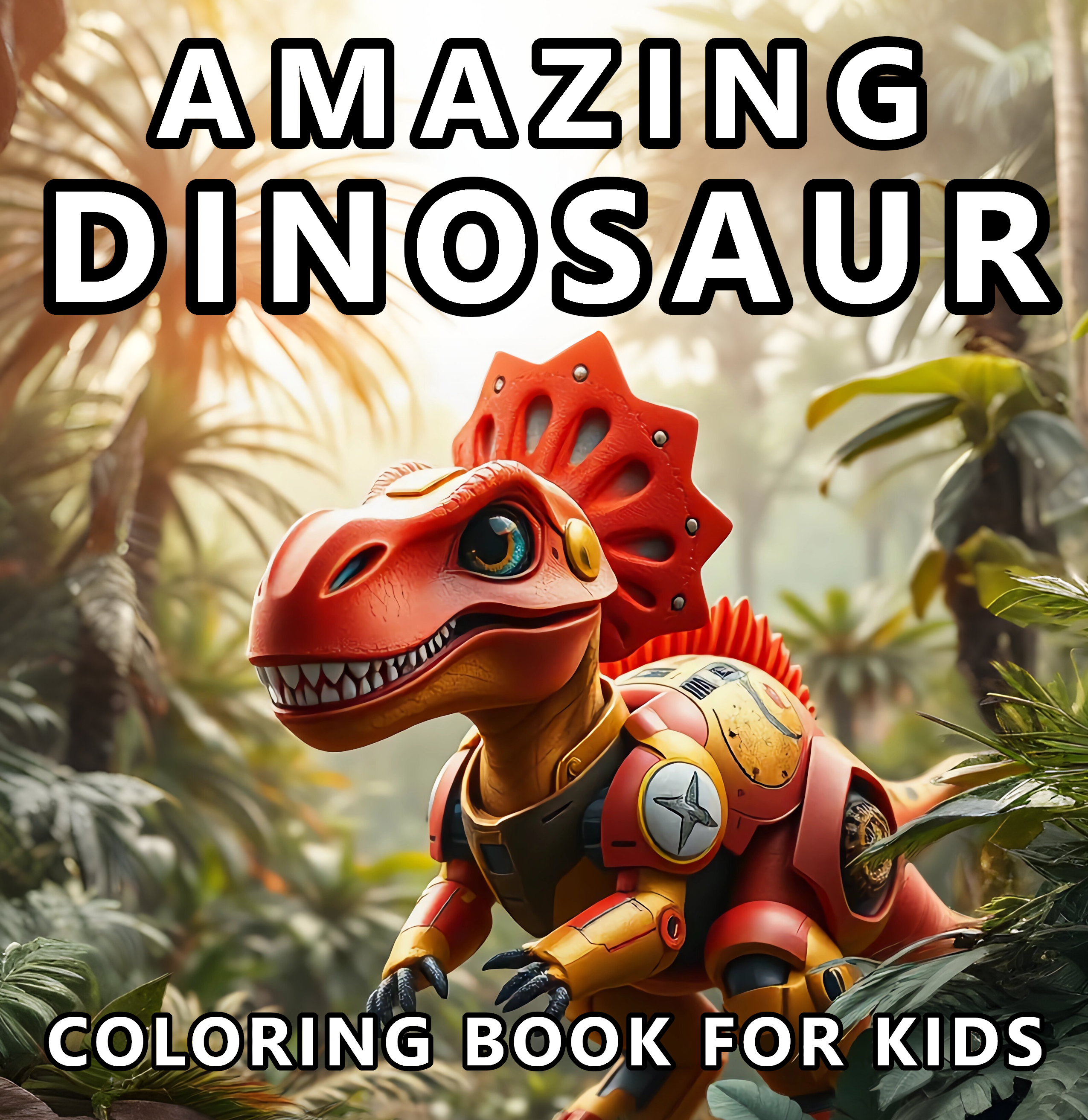 Dinosaur coloring book for kids